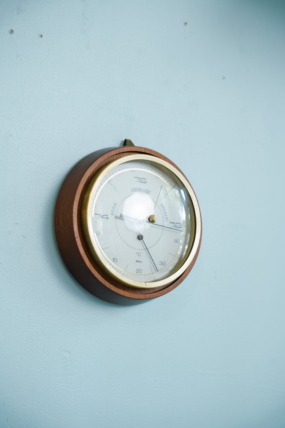 Germany Vintage Fischer Wall Barometer/ドイツヴィンテージ フィッシャー 壁掛け 気圧計 温度計