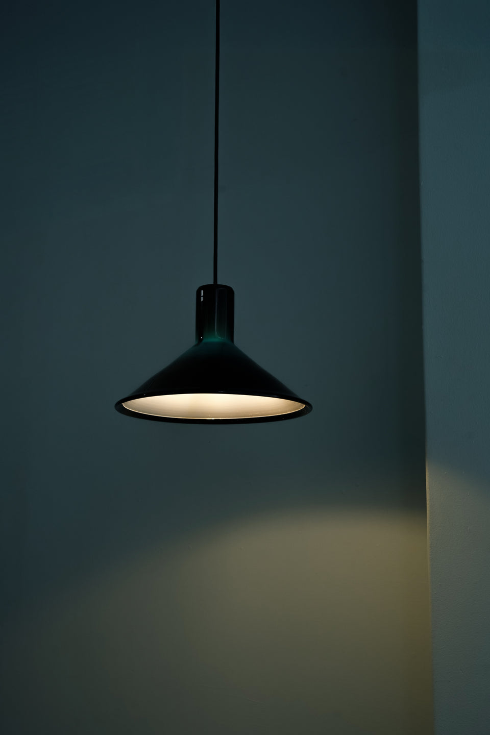 Holmegaard Pendant Light P&T Blue Michael Bang/ホルムガード ペンダントライト マイケル・バング ブルー 照明 デンマークヴィンテージ