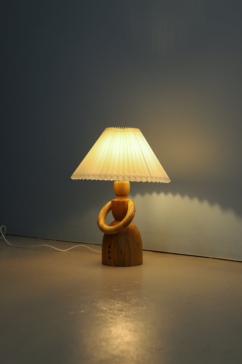 Danish Vintage Wooden Doll Lamp/デンマークヴィンテージ テーブルランプ 木製 寄木 間接照明