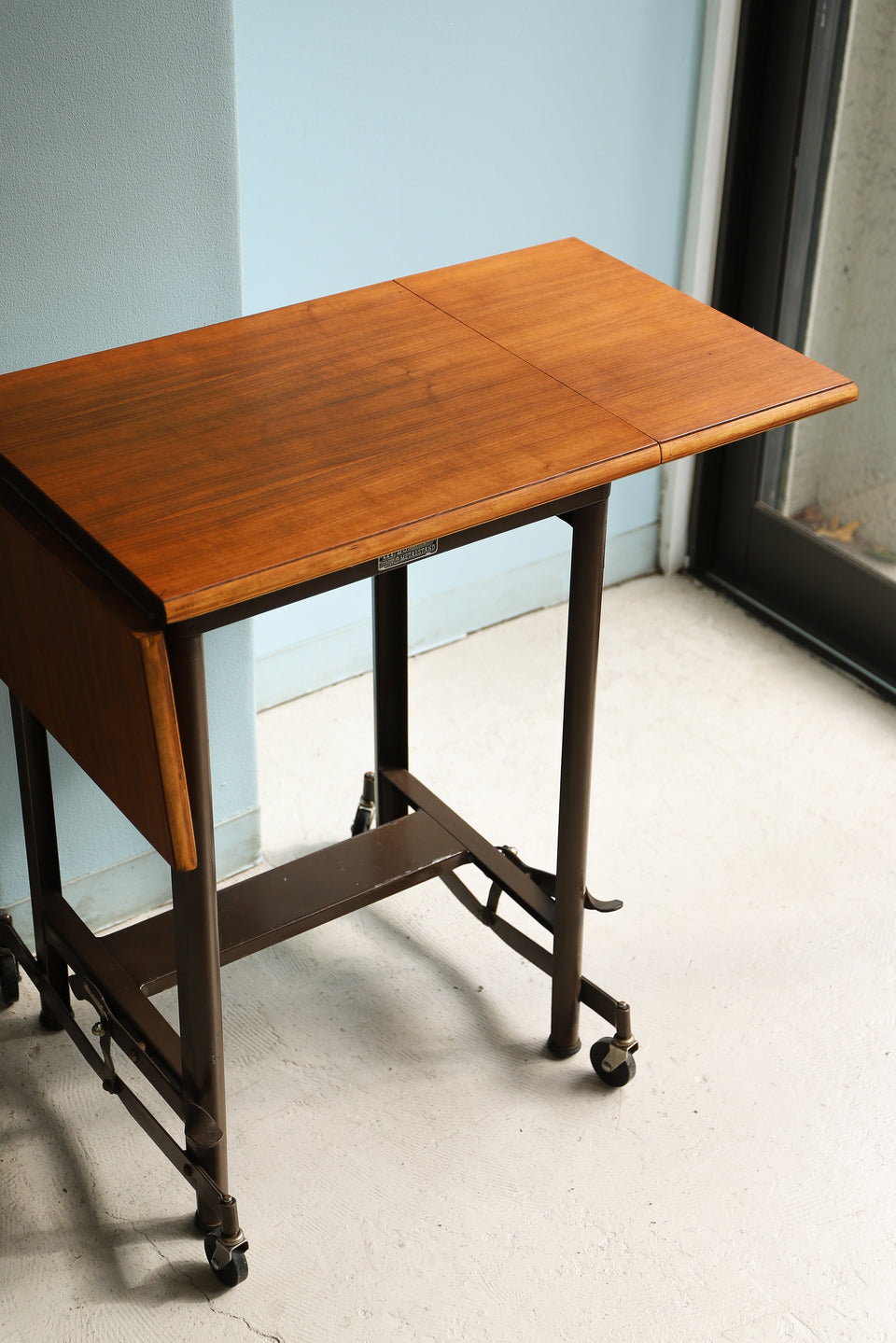 US Vintage “Hi-Lo” Typewriter Stand Table Metalstand/アメリカヴィンテージ タイプライター サイドテーブル デスク エクステンション