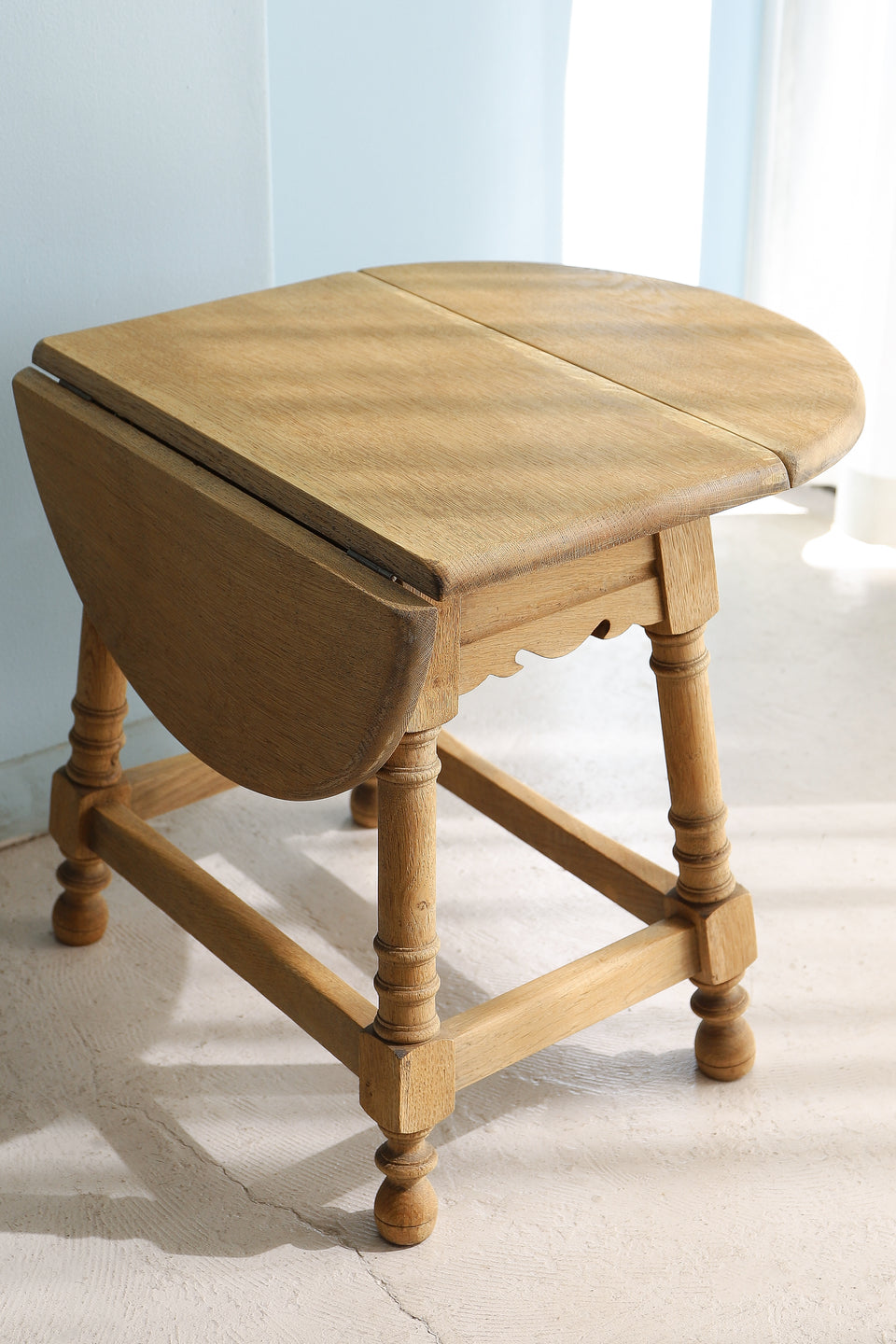 Danish Vintage Oakwood Extension Side Table/デンマークヴィンテージ エクステンションサイドテーブル オーク材 北欧家具