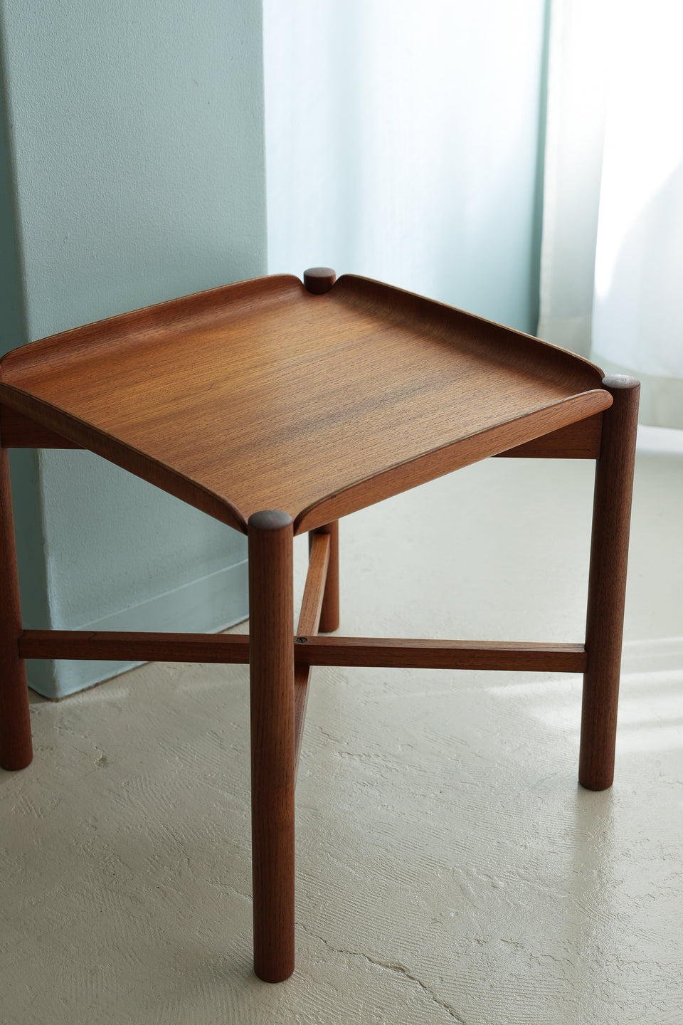 Japanese Vintage Folding Side Table Matsumura Katsuo/山口木材工芸 折りたたみサイドテーブル 松村勝男 チーク材 ジャパニーズモダン