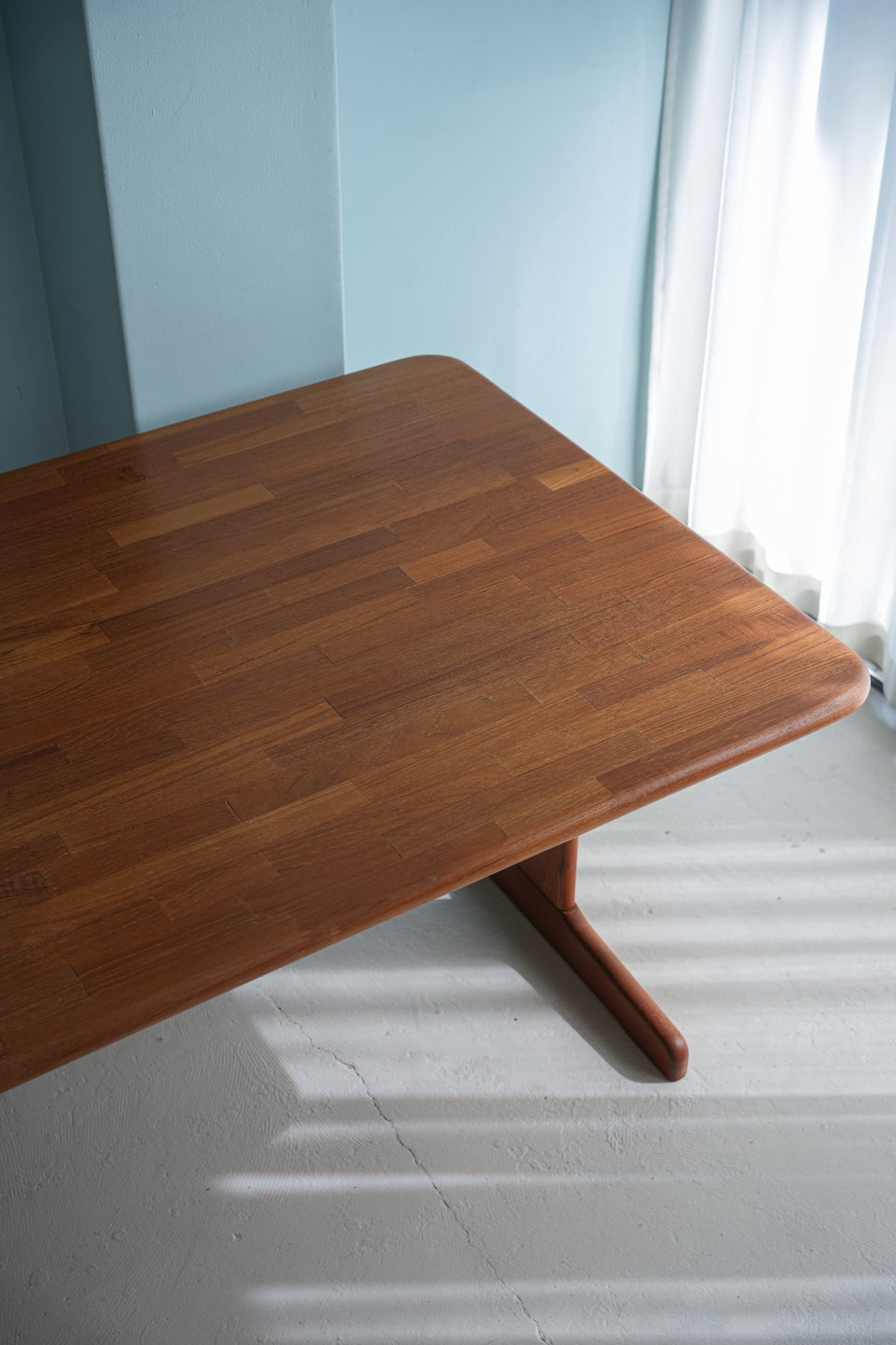 Japanese Vintage Teakwood Dining Table/ジャパンヴィンテージ ダイニングテーブル チーク集成材 北欧モダン
