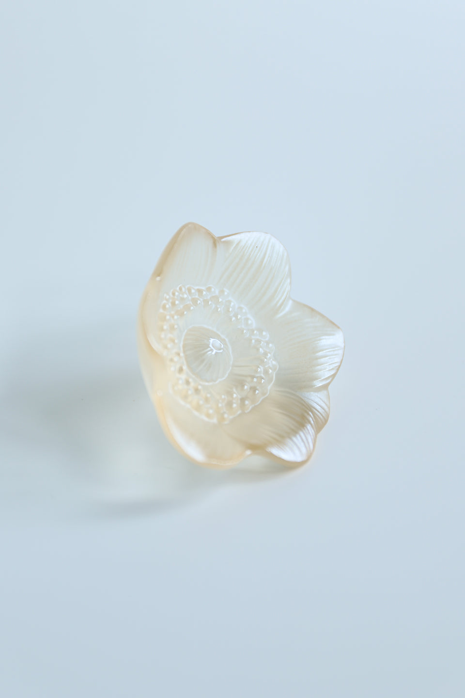 Lalique Anemone Objet Gold Lustre/ラリック アネモネ ガラスオブジェ ゴールドラスター
