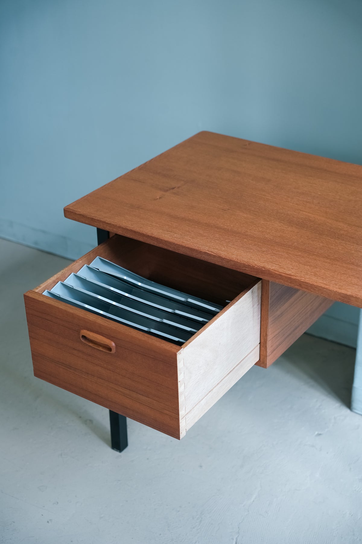 北欧ヴィンテージ 片袖デスク チーク材/Scandinavian Vintage Teak