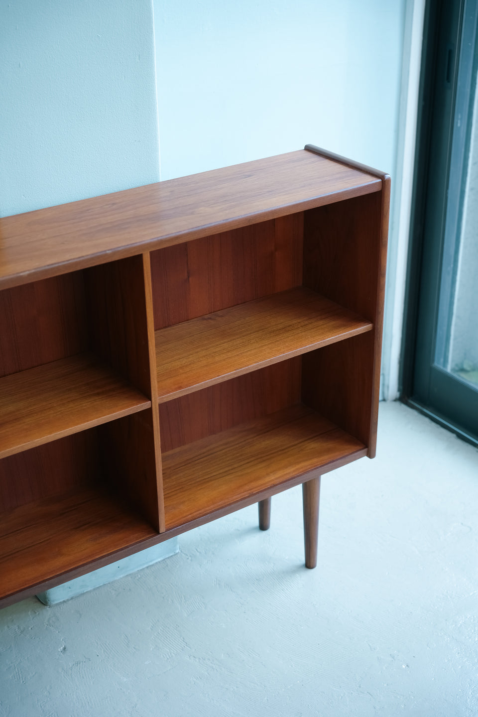 Slim Low Bookcase Teak Danish Vintage/デンマークヴィンテージ ブックケース チーク材