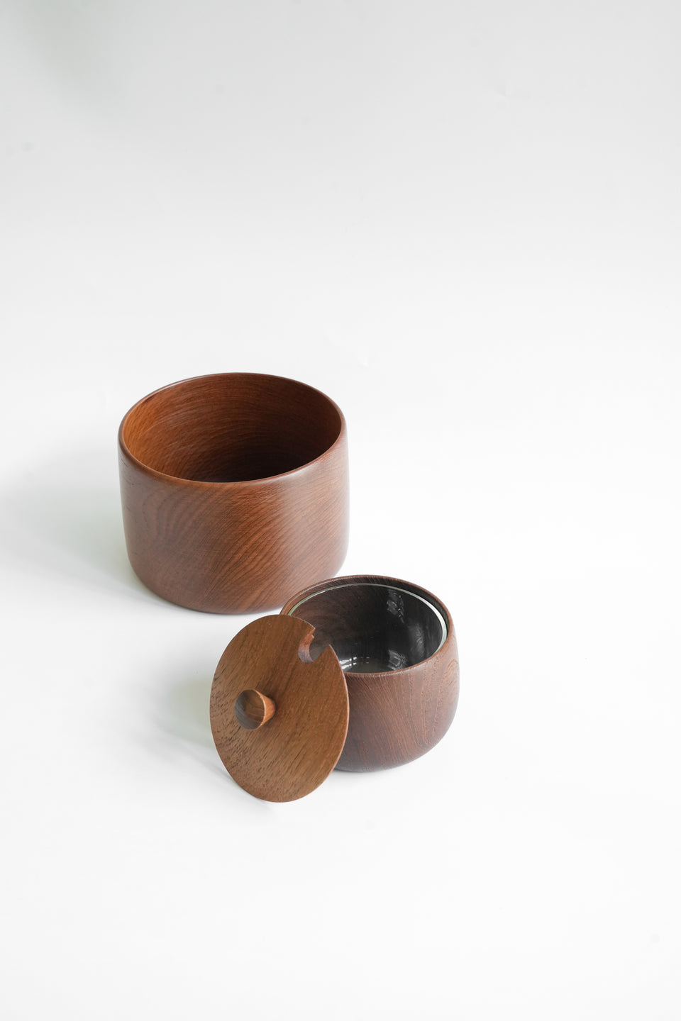 Swedish Vintage Teak Canister Bowl/スウェーデンヴィンテージ チーク材 キャニスター ボウル