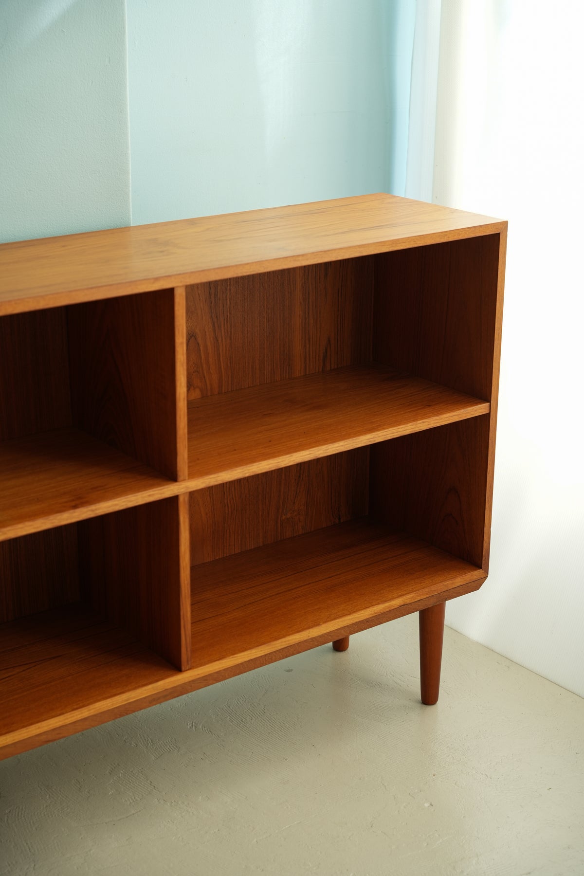 デンマークヴィンテージ ブックケース 本棚 北欧家具/Teakwood Low
