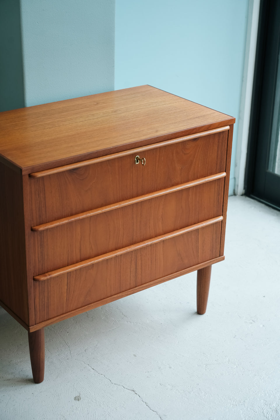 デンマークヴィンテージ 3段チェスト チーク材 北欧家具/Teakwood