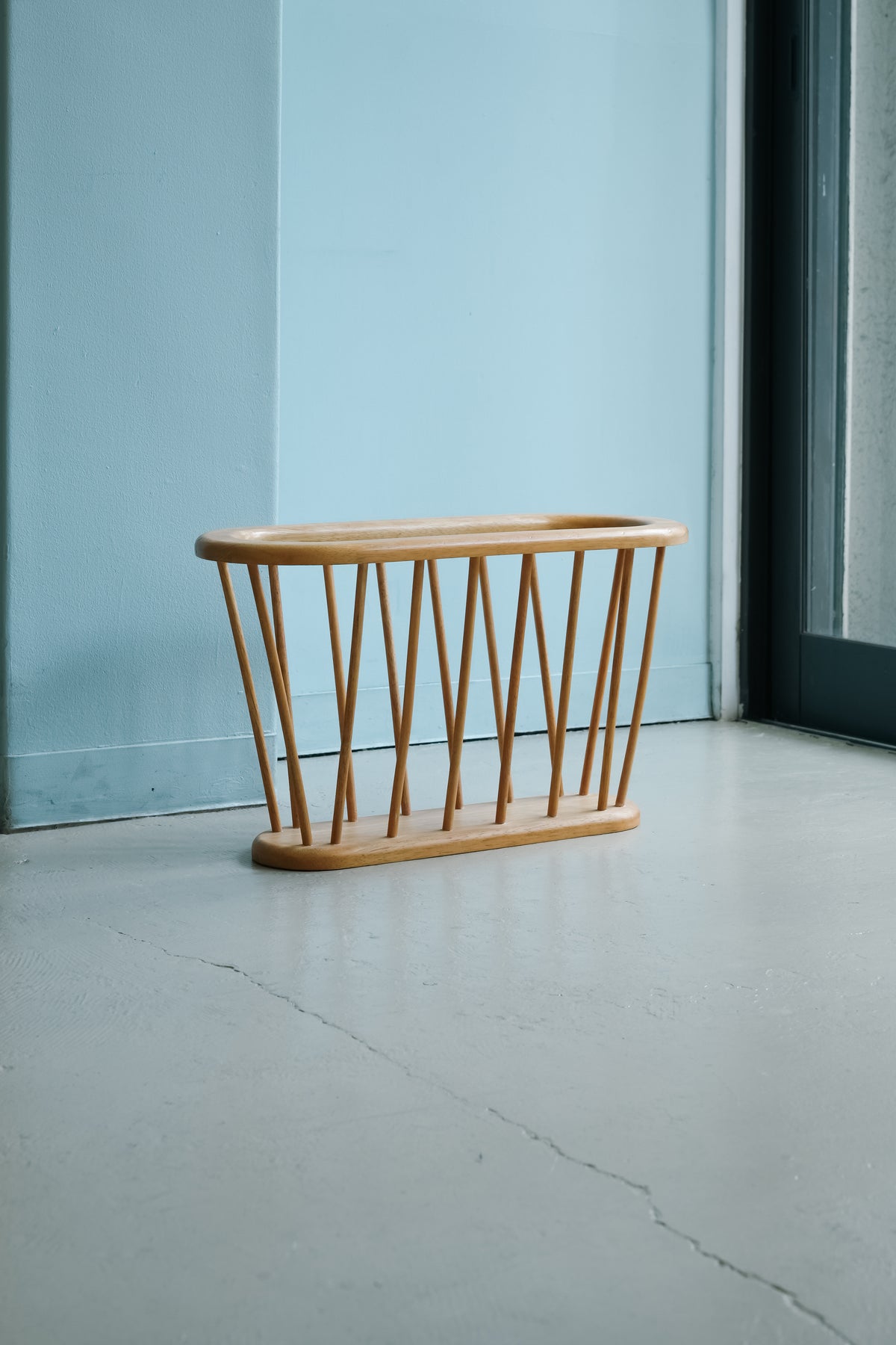 ヴィンテージ マガジンラック/Vintage Beechwood Magazine Rack