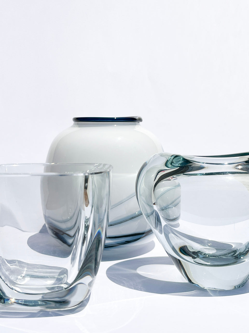 Scandinavian Vintage Small Glass Vase/北欧ヴィンテージ ガラス フラワーベース 花瓶 インテリア