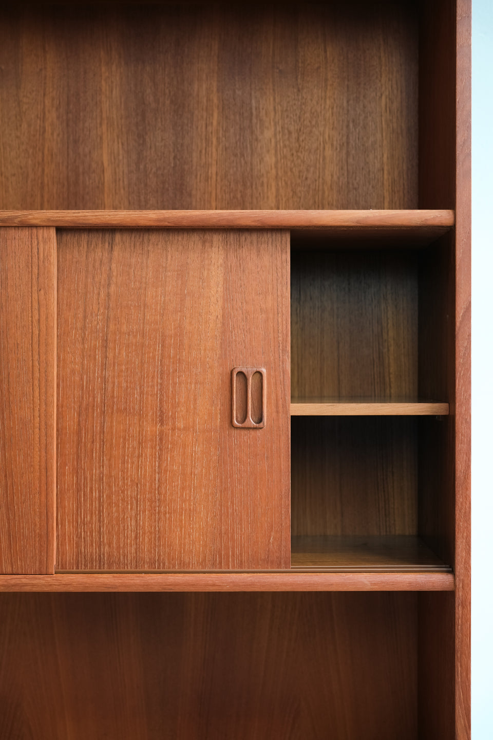 Bookcase Teak with Door Danish Vintage/デンマークヴィンテージ ブックケース シェルフ 本棚 チーク材