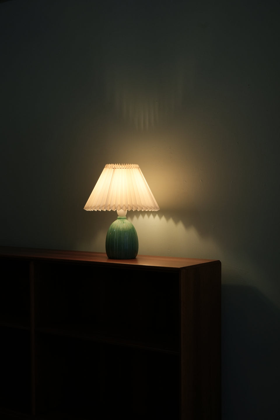 Danish Vintage Green Ceramic Table Lamp/デンマークヴィンテージ テーブルランプ 照明