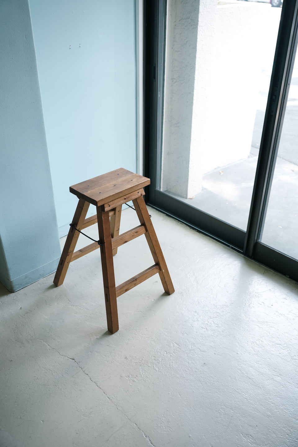 US Vintage Wooden Folding Step Rudder/アメリカヴィンテージ 折りたたみ式 木製ラダー
