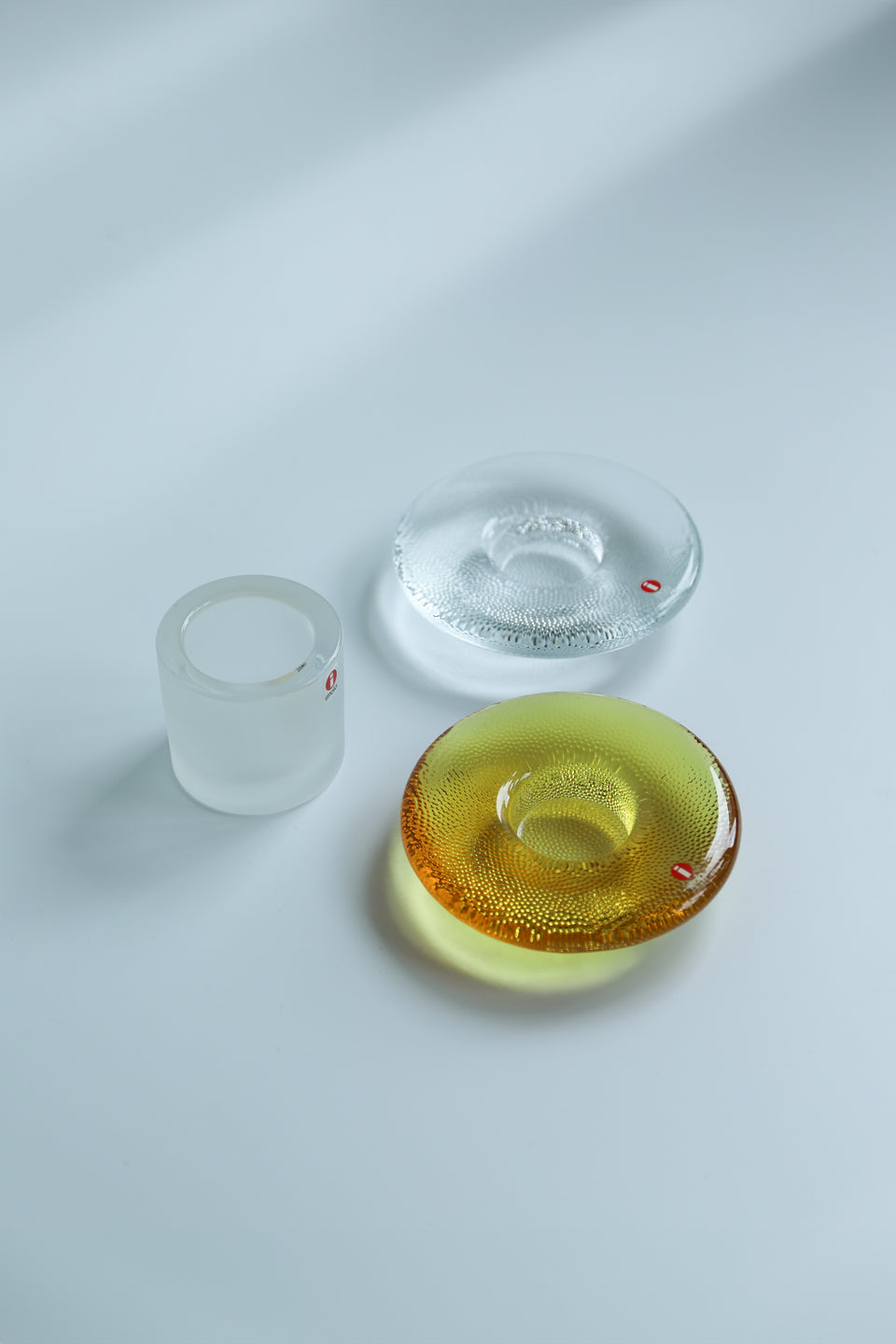 iittala Glass Candle Holder Kivi Nappi/イッタラ ガラス キャンドルホルダー キビ ナッピ 北欧インテリア