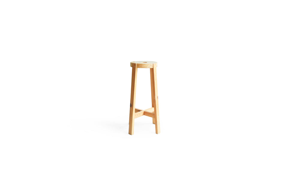 Scandinavian Vintage Pinewood High Stool/北欧ヴィンテージ ハイスツール パイン材