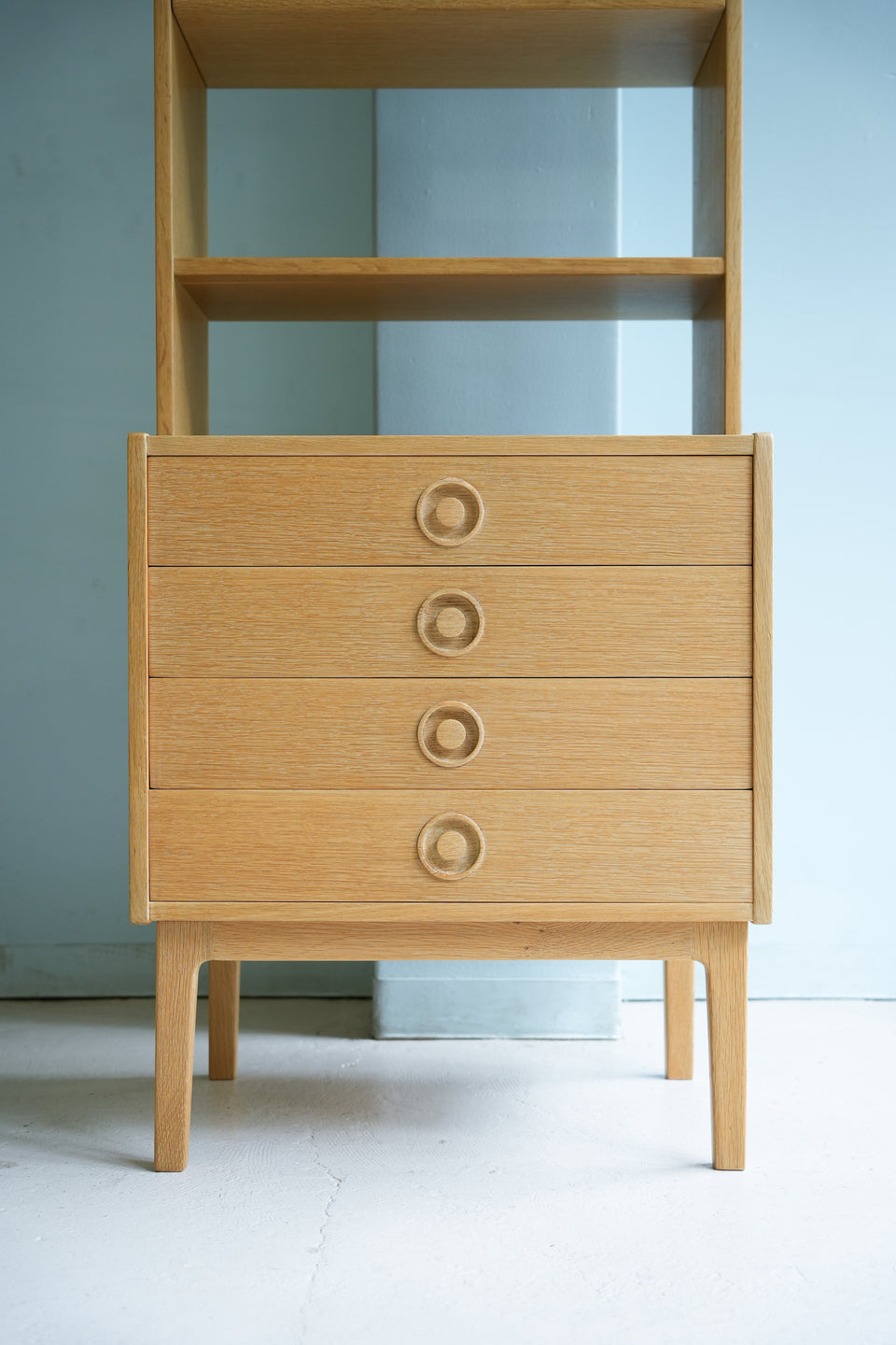Oakwood Slim Bookcase Scandinavian Vintage/北欧ヴィンテージ スリムブックケース オーク材 本棚