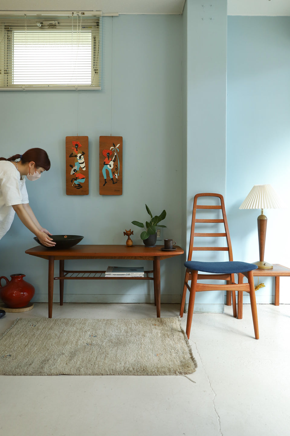 Danish Vintage High Back Dining Chair/デンマークヴィンテージ ハイバック ダイニングチェア チーク材 北欧家具