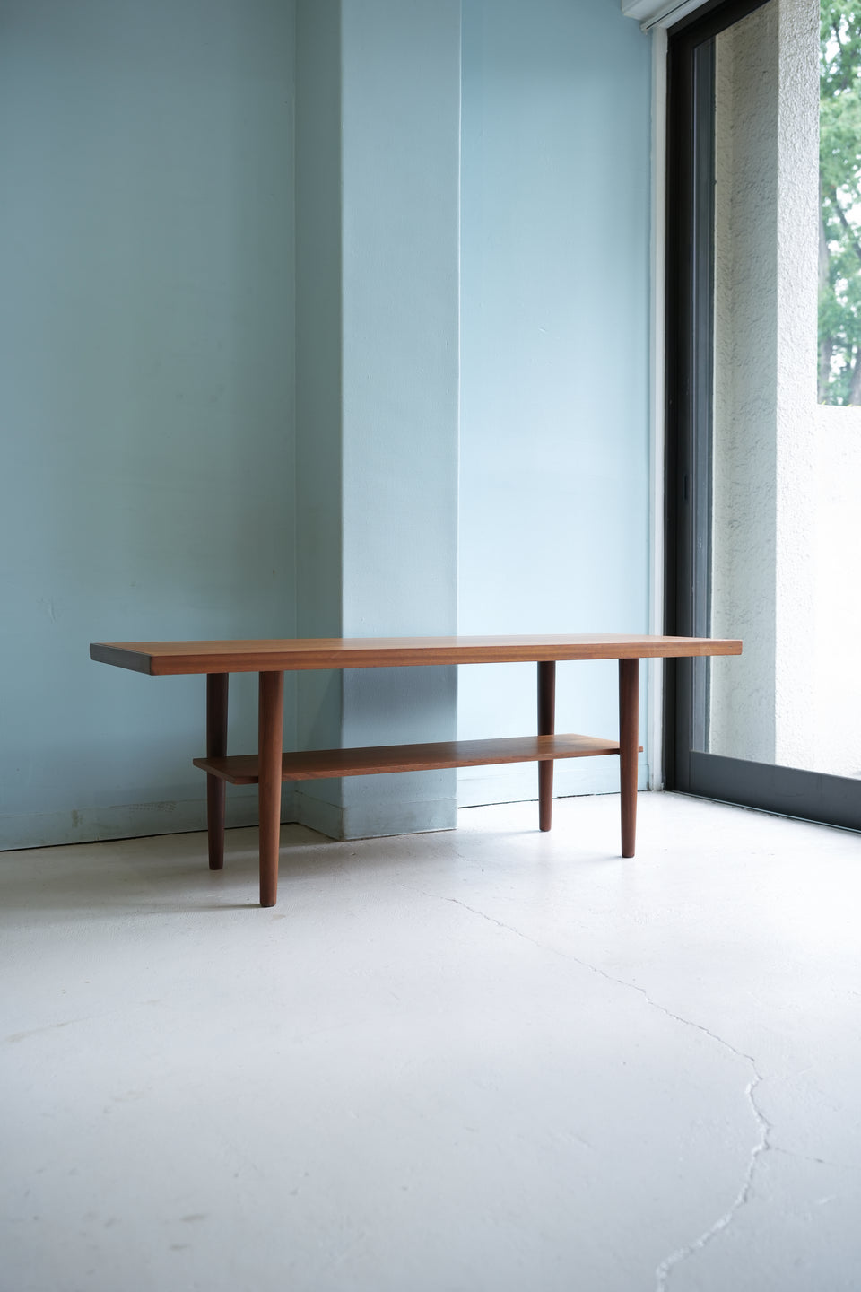 Teakwood Coffee Table Vintage Midcentury/ヴィンテージ コーヒーテーブル チーク材 ラック付