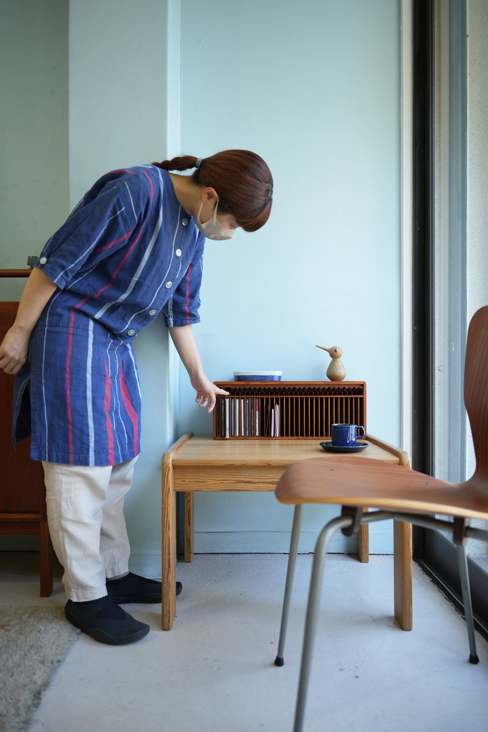 Teakwood CD Holder Midcentury Vintage/ヴィンテージ CDホルダー チーク材 北欧デザイン