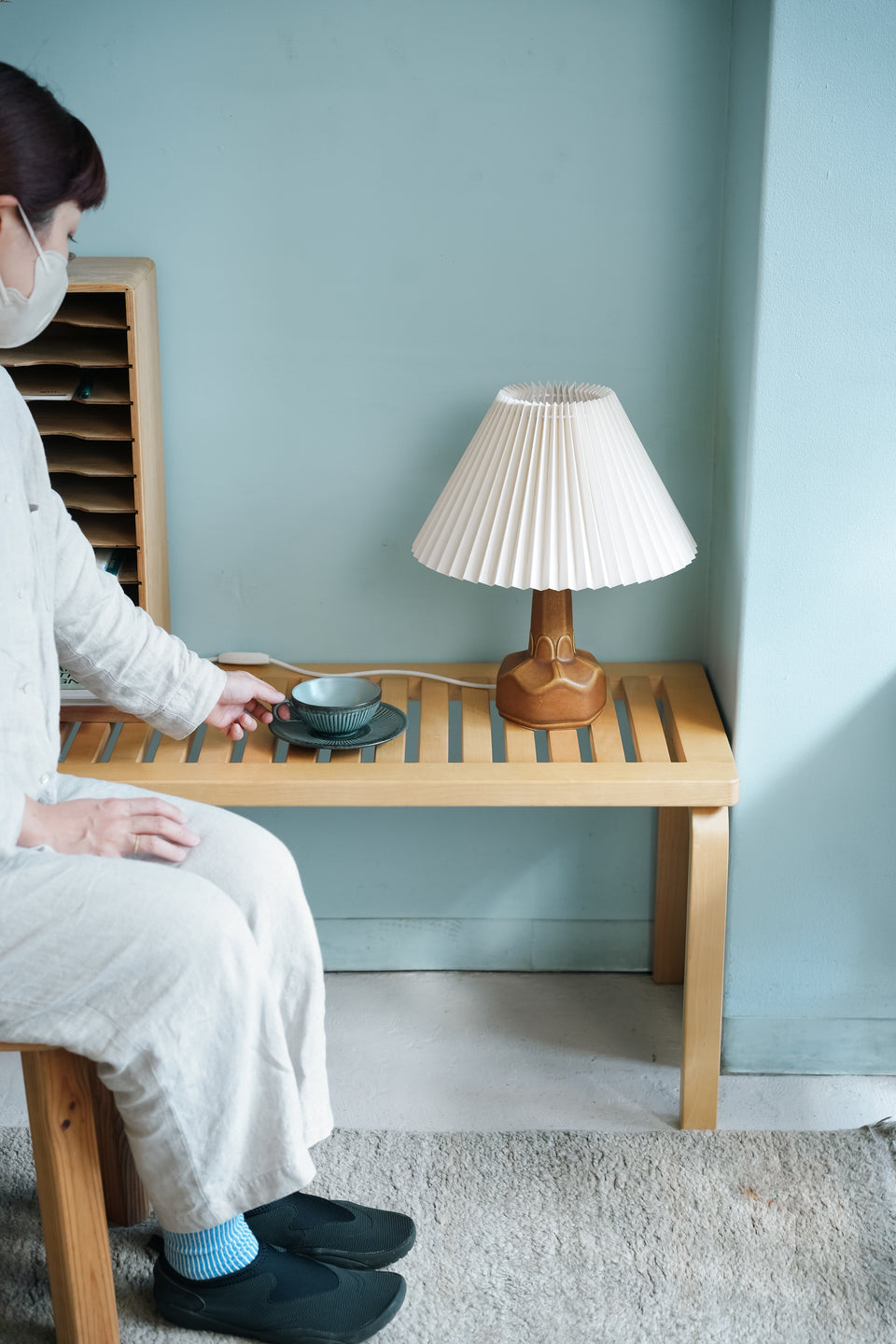 Danish Vintage Soholm Brown Table Lamp Einar Johansen/スーホルム テーブルランプ 照明 エイナー・ヨハンセン デンマークヴィンテージ 北欧インテリア