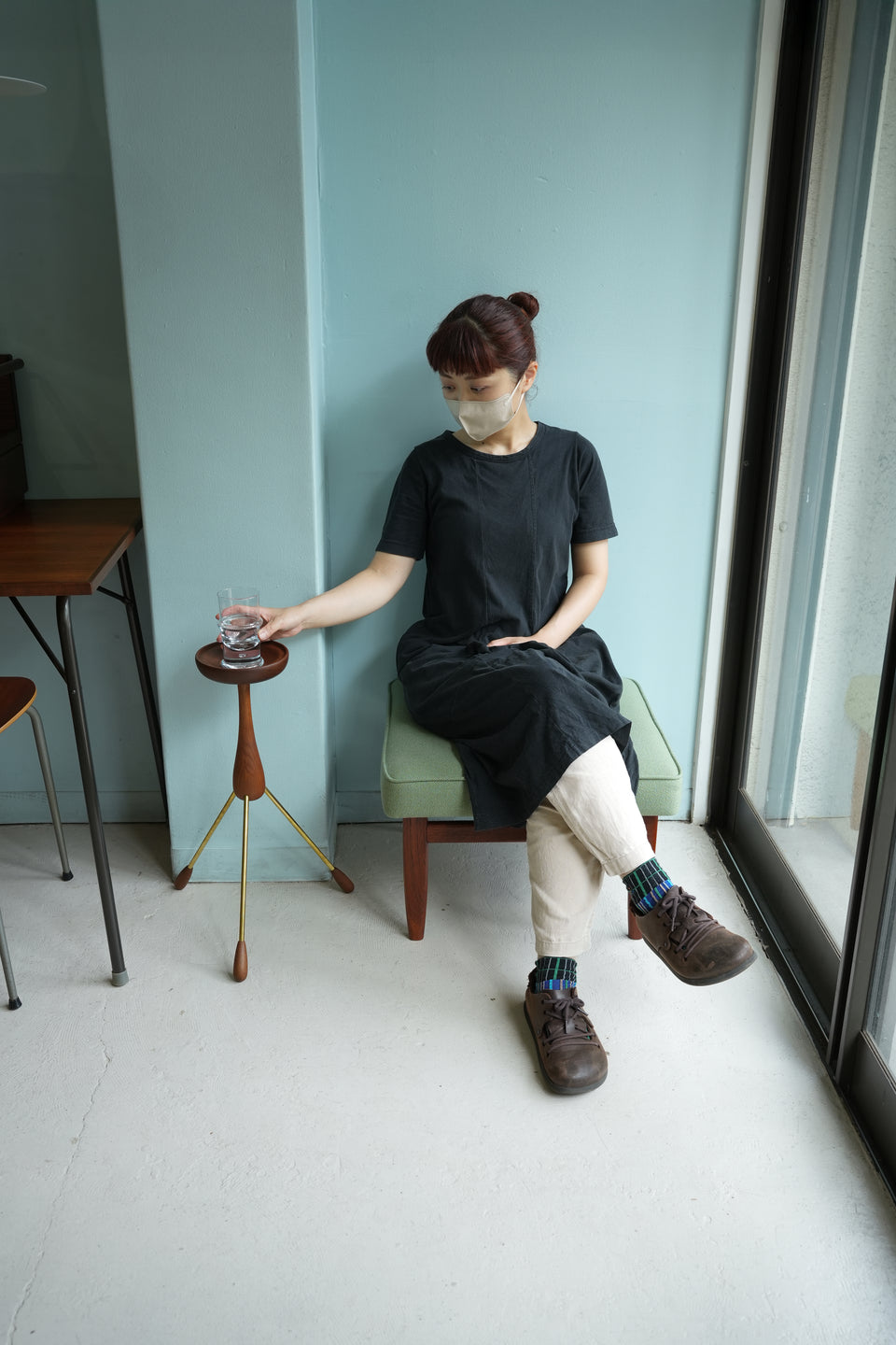 Scandinavian Vintage Foot Stool Ottoman/北欧ヴィンテージ オットマン 足置き チーク材