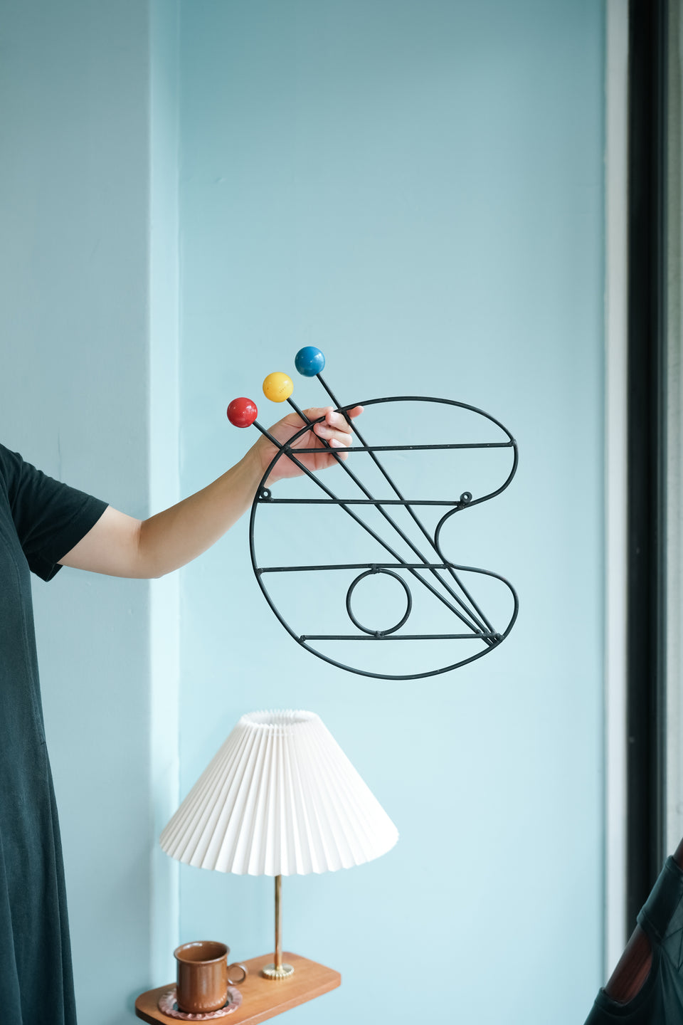 クリームソーダ ウォールデコ パレットモチーフ ミッドセンチュリー