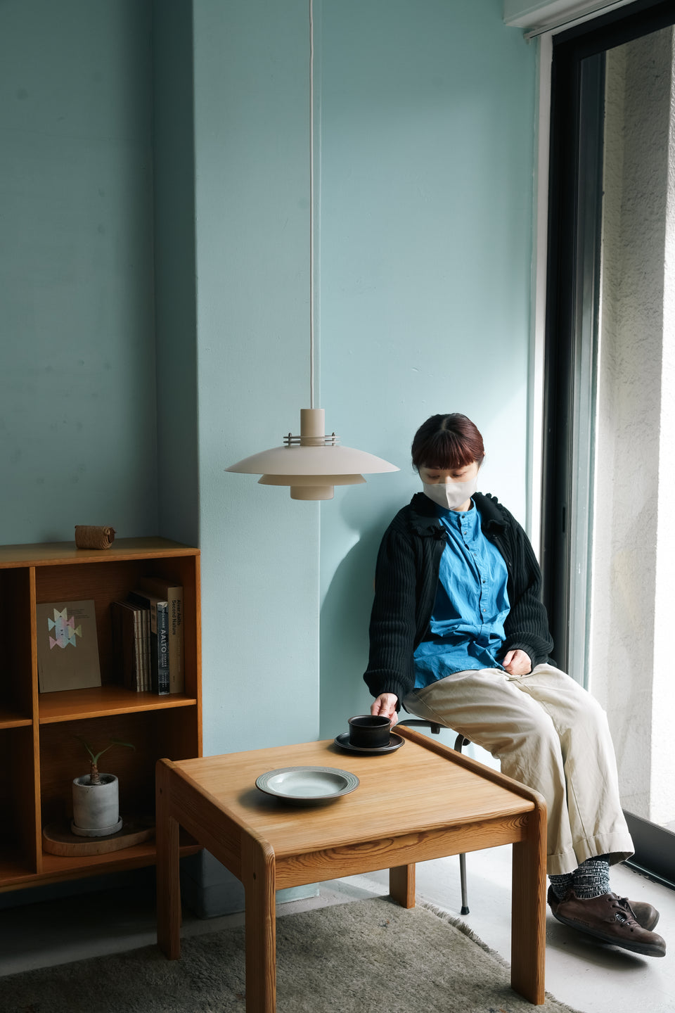 Danish Vintage Form-Light Pendant Light Soft Pink Color/デンマークヴィンテージ フォームライト ペンダントライト 照明 北欧インテリア