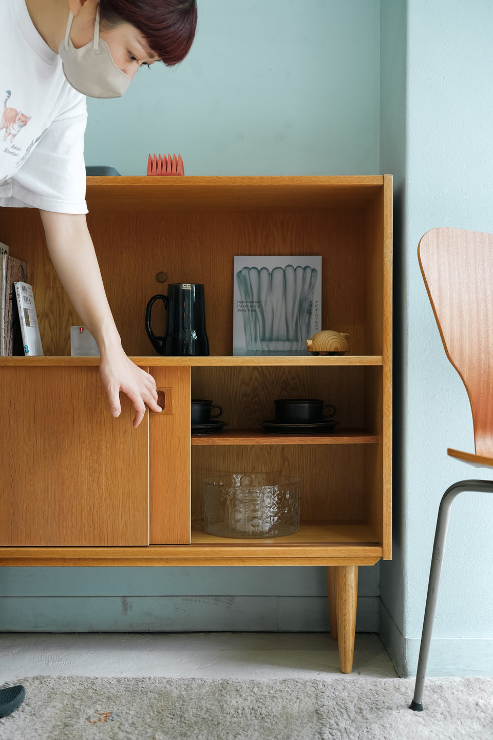 Oakwood Bookcase Cabinet Danish Vintage/デンマークヴィンテージ ブックケース キャビネット オーク材 北欧家具