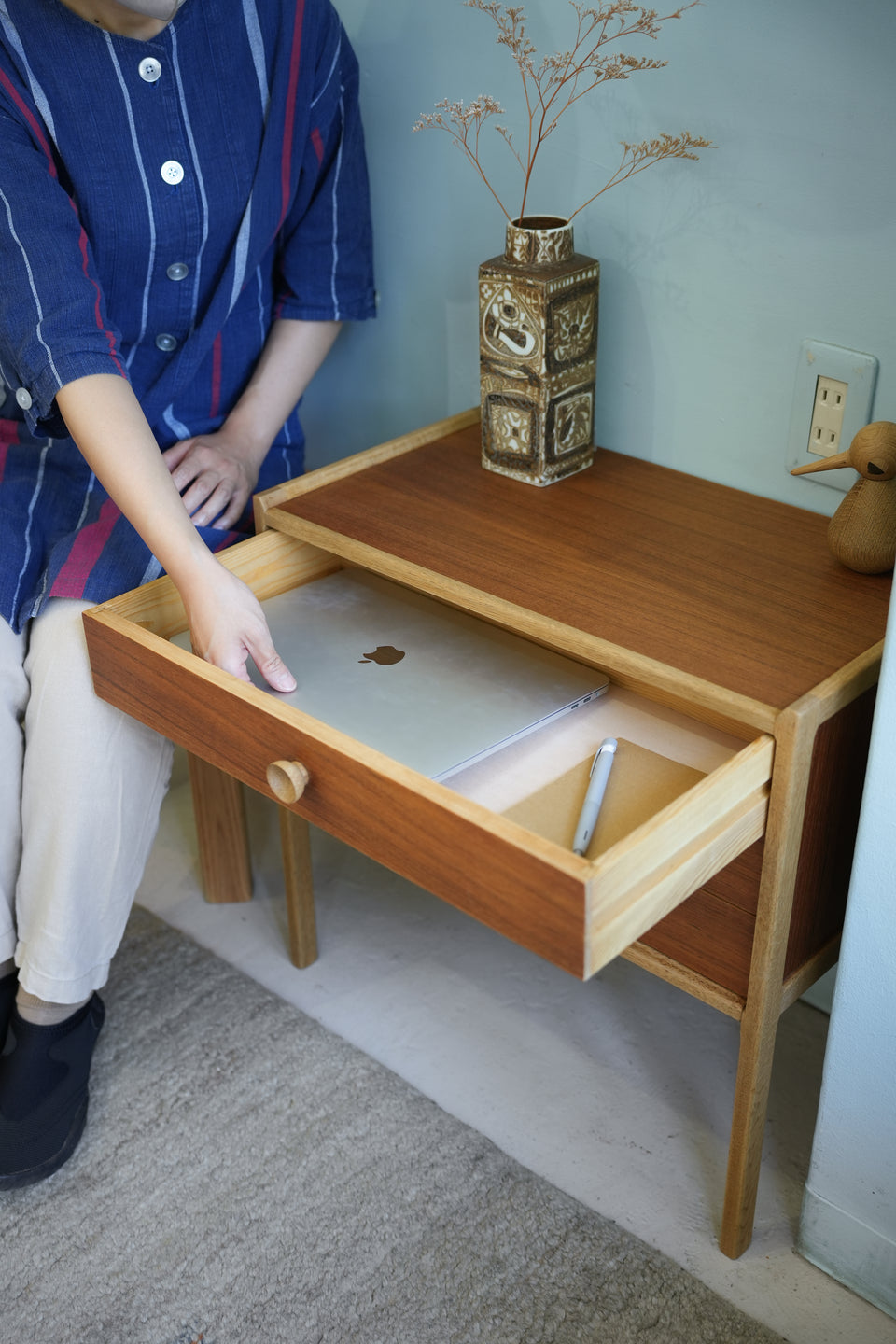 Swedish Vintage Small Side Chest 3drawer/スウェーデンヴィンテージ スモールサイドチェスト 3段 北欧家具