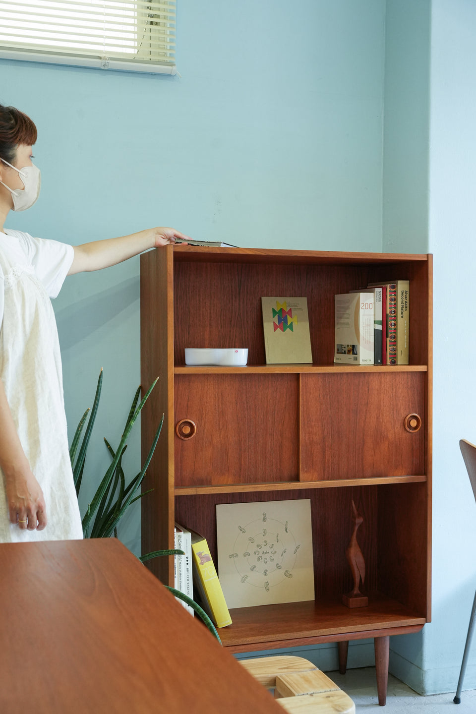 Danish Vintage Bookcase Cabinet Teakwood/デンマークヴィンテージ ブックケース キャビネット 本棚 チーク材 北欧家具