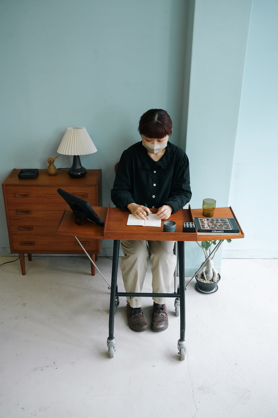 Danish Vintage Butterfly Caster Table/デンマークヴィンテージ バタフライキャスターテーブル 北欧家具