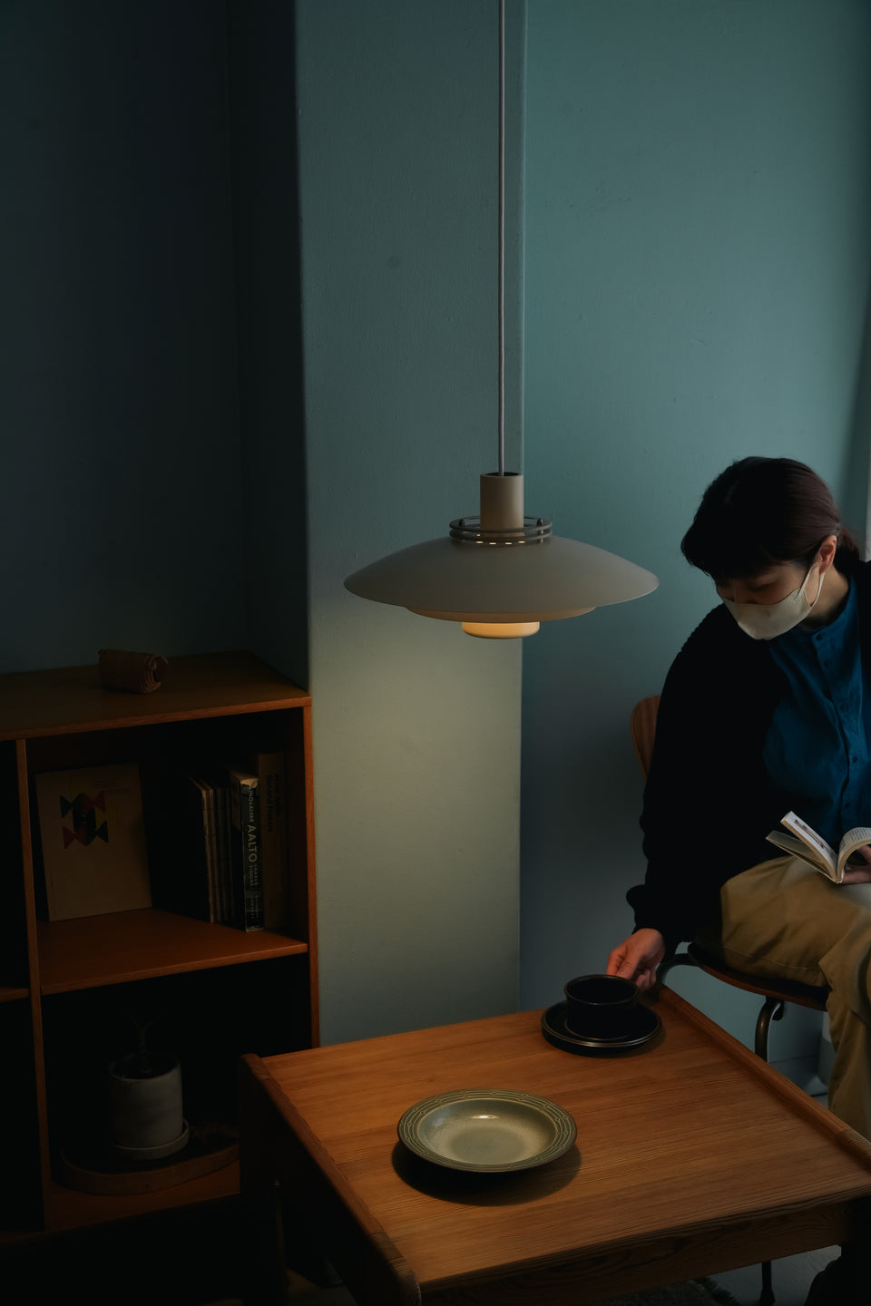 Danish Vintage Form-Light Pendant Light Soft Pink Color/デンマークヴィンテージ フォームライト ペンダントライト 照明 北欧インテリア