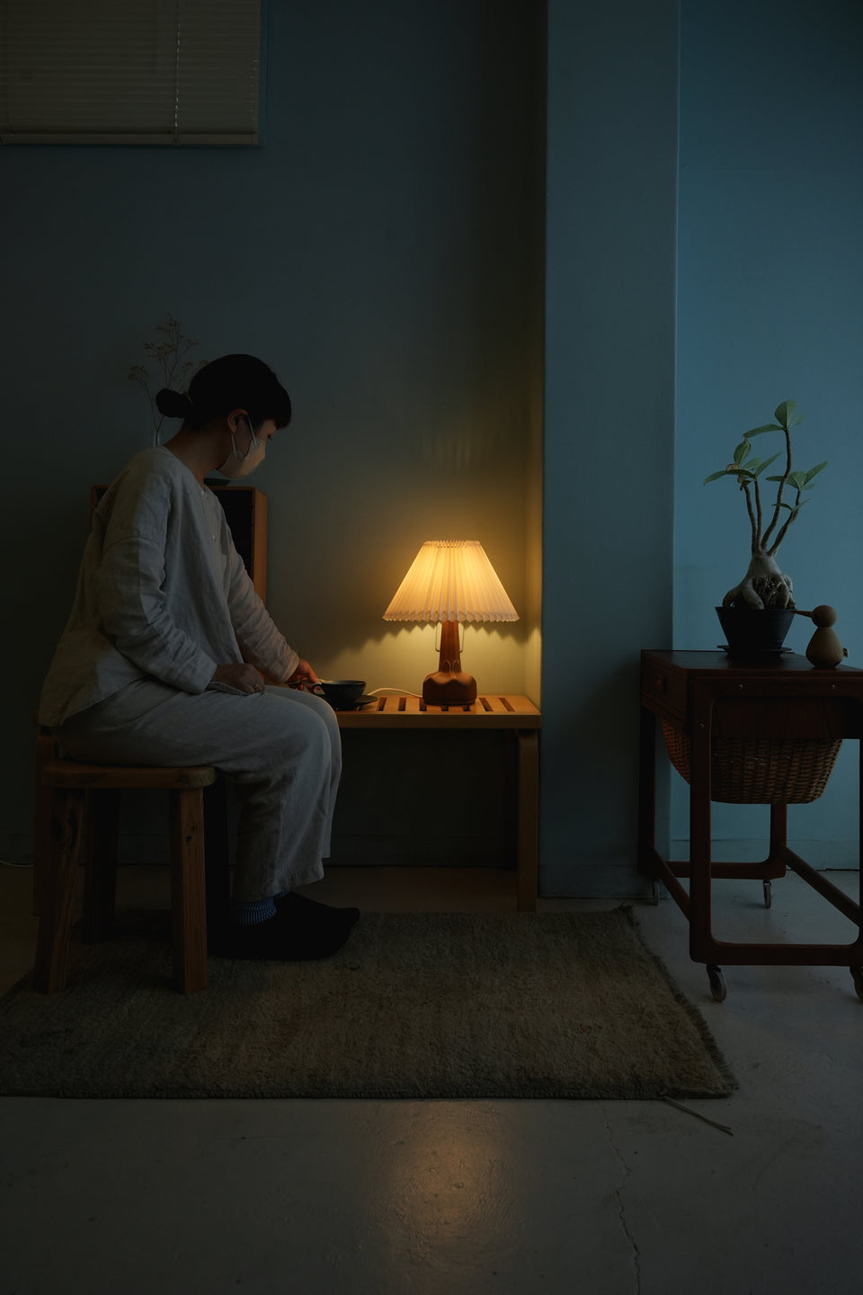 Danish Vintage Soholm Brown Table Lamp Einar Johansen/スーホルム テーブルランプ 照明 エイナー・ヨハンセン デンマークヴィンテージ 北欧インテリア