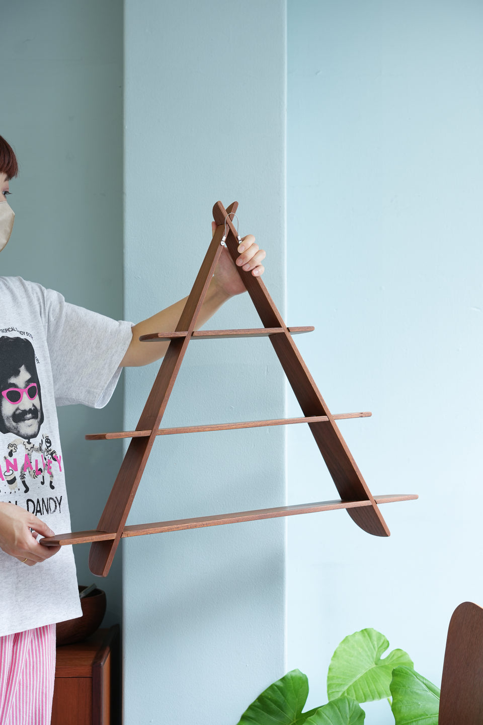 Triangle Shelf Amagerhylde Danish Vintage/デンマークヴィンテージ ウォールシェルフ アマーシェルフ チーク材 北欧インテリア