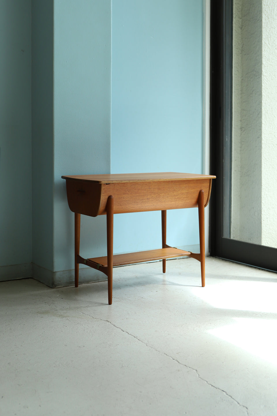 Danish Vintage Sewing Side Table/デンマークヴィンテージ ソーイングテーブル 北欧家具