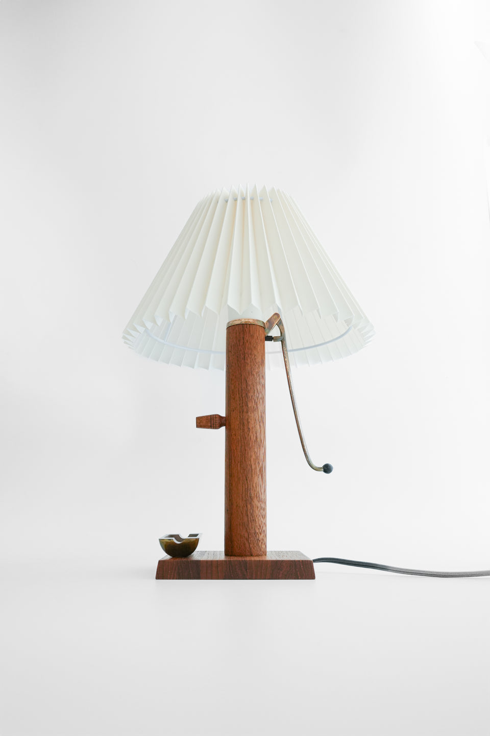 Danish Vintage Teak Table Lamp with Tray/デンマークヴィンテージ テーブルランプ チーク材 トレイ付き 照明 北欧インテリア