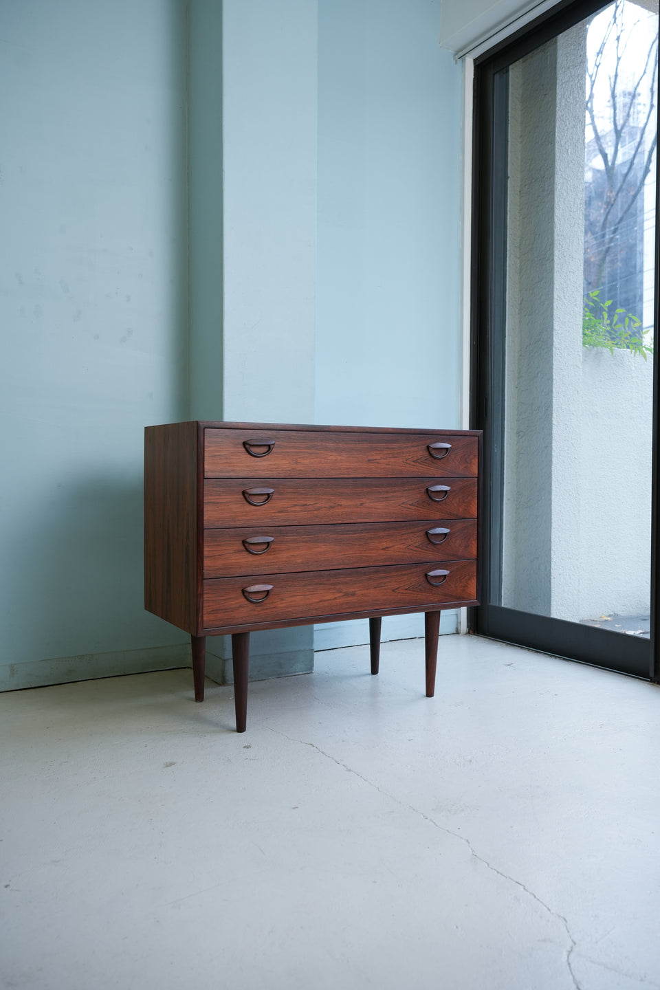 Feldballes Møbelfabrik 4Drawer Chest Kai Kristiansen Rosewood/カイ・クリスチャンセン 4段チェスト ローズウッド デンマークヴィンテージ 北欧家具