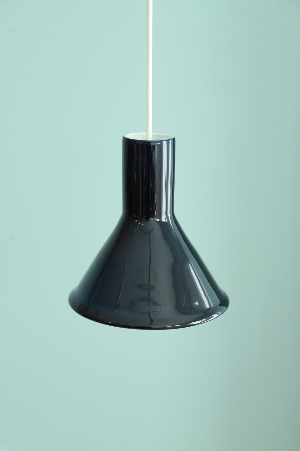 Holmegaard P&T mini Pendant Light Blue/ホルムガード ペンダントライト ガラスシェード デンマークヴィンテージ