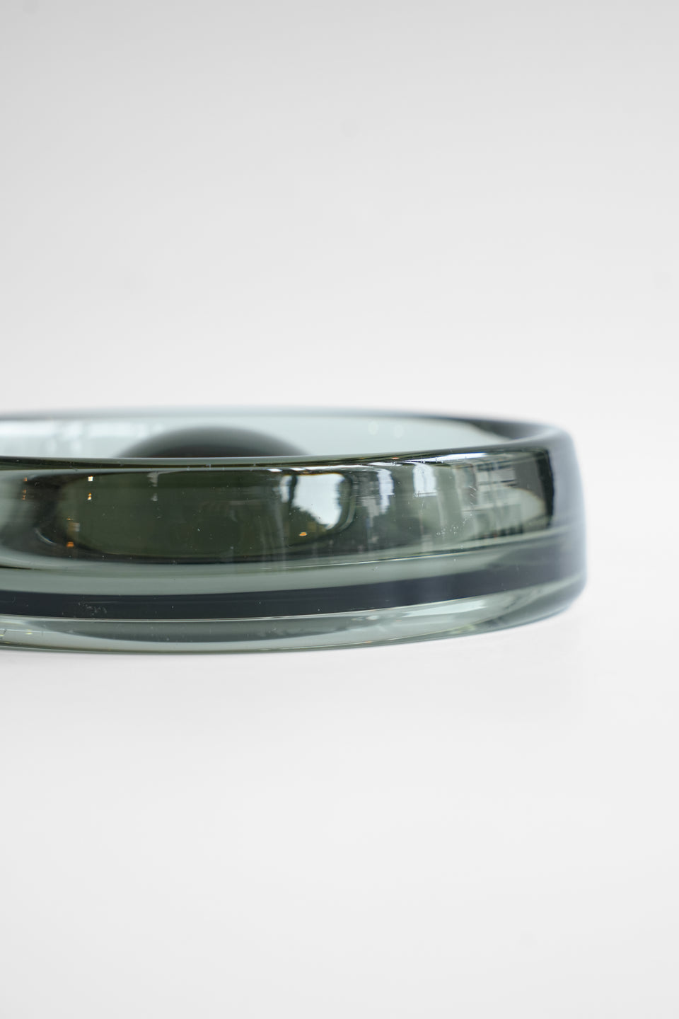 Holmegaard Per Lutken Fried Egg Tray Smoked Glass/ホルムガード ペル・ルッケン フライドエッグ ガラストレイ