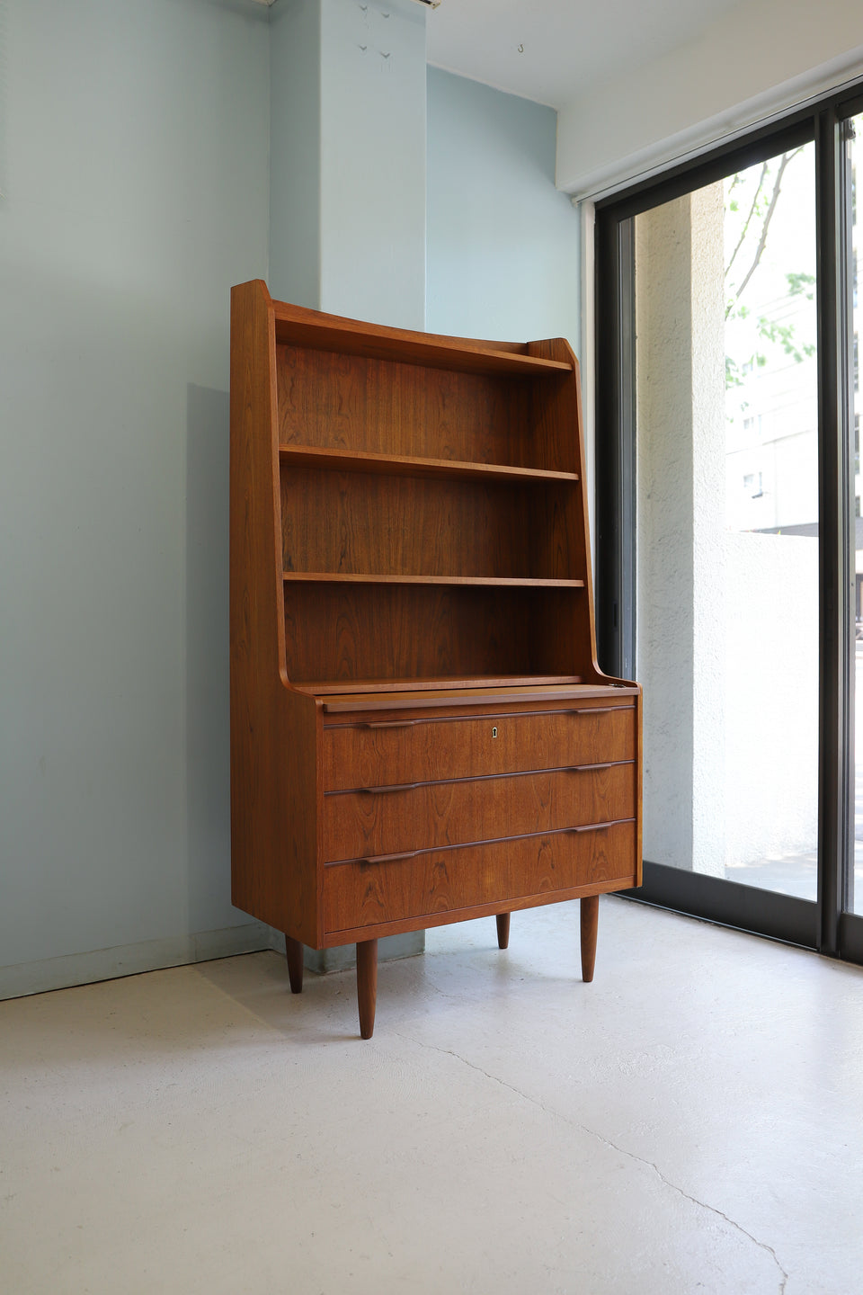 Danish Vintage Writing Bureau Bookcase/デンマークヴィンテージ ライティングビューロー 本棚 北欧家具