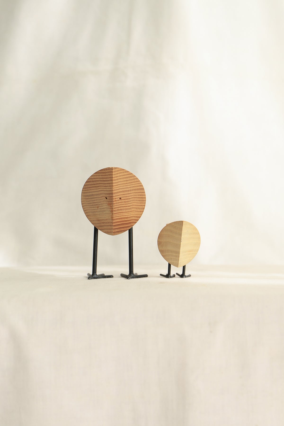 木製 バードオブジェ 置物 ミッドセンチュリー/Wood with Wire Leg