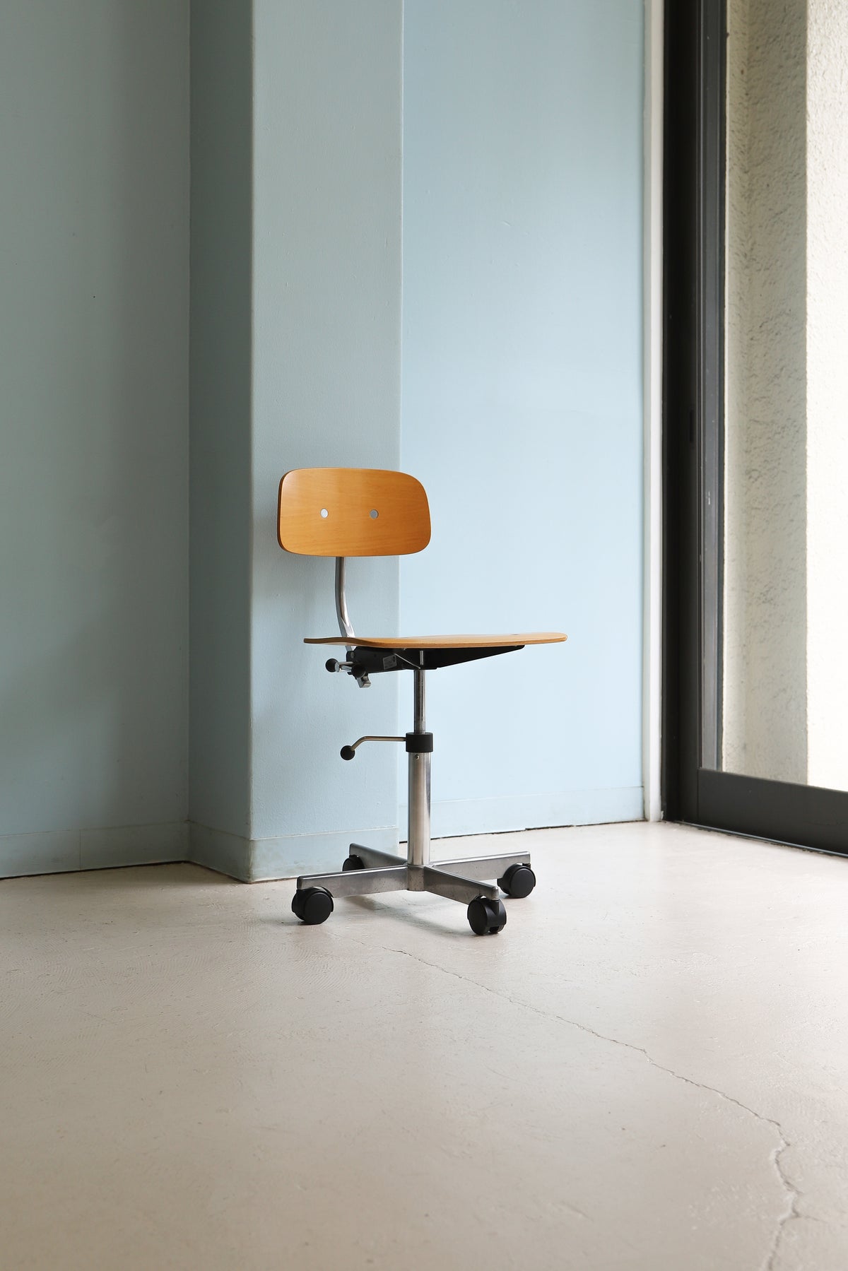 Fritz Hansen KEVI ケヴィチェア 木目調 キャスター付 中古品 フリッツハンセン ケヴィ ミニ キャスターチェア ヨルゲン