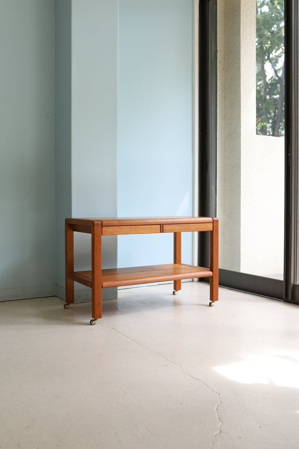 Salling Stolefabrik Caster Side Table Danish Vintage/デンマークヴィンテージ サイドテーブル コーヒーテーブル チーク材 北欧家具