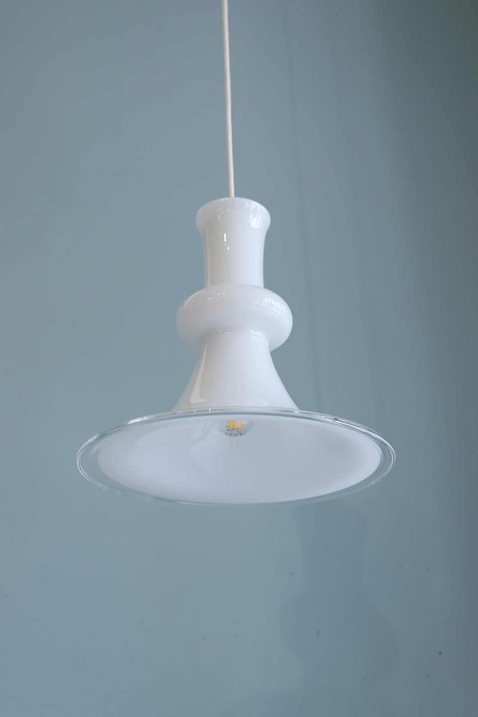 Danish Vintage Holmegaard Pendant Light Etude2 White/ホルムガード ペンダントライト エチュード ホワイト デンマークヴィンテージ