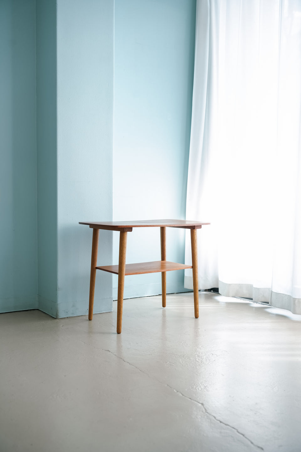 Side Table with Rack Danish Vintage/デンマークヴィンテージ サイドテーブル ラック付き