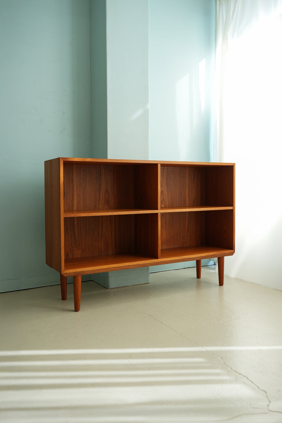 Teakwood Low Bookcase Danish Vintage/デンマークヴィンテージ ブックケース 本棚 北欧家具