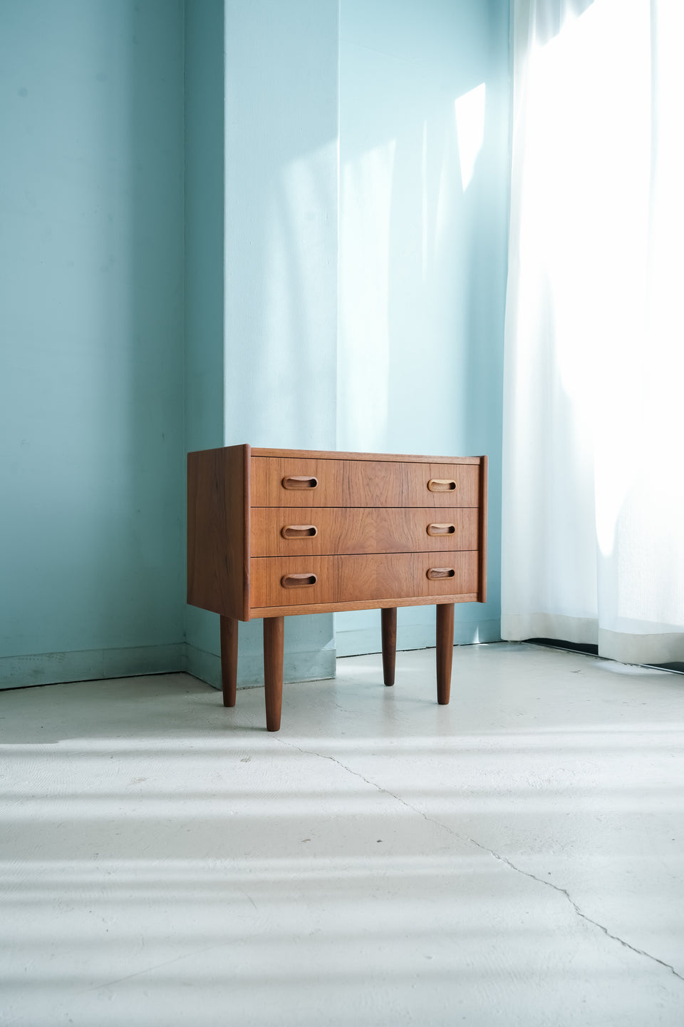 Teakwood 3drawer Small Chest Danish Vintage/デンマークヴィンテージ スモールチェスト 3段 チーク材 北欧家具