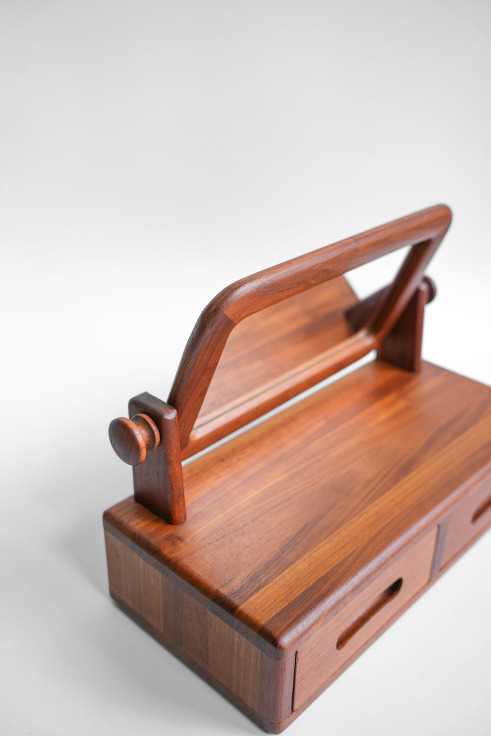 ヴィンテージ 卓上ミラー 引き出し付 チーク材/Vintage Teak Tabletop