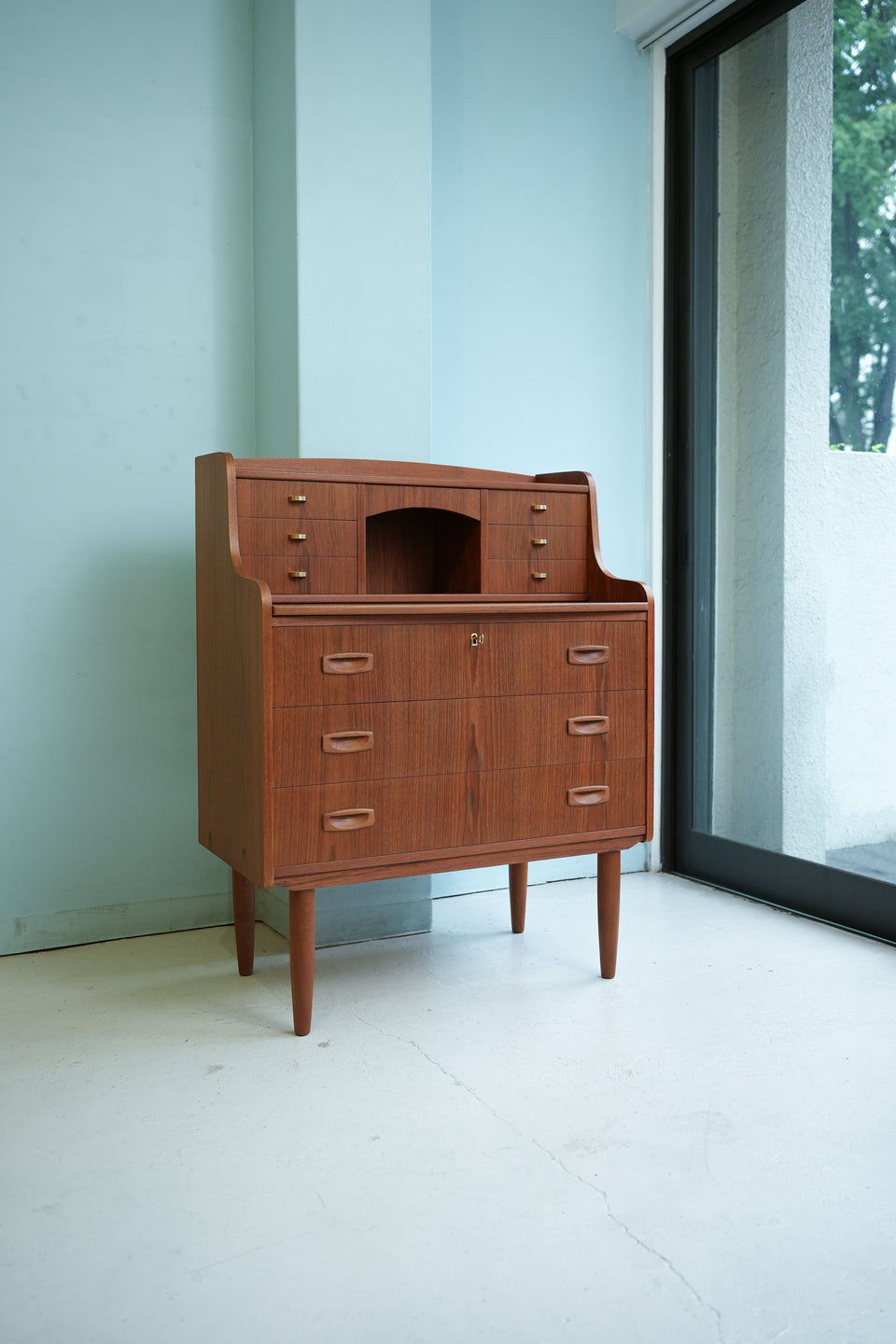 Writing Bureau Dresser Danish Vintage/デンマークヴィンテージ ライティングビューロー ドレッサー ミラー付 北欧家具
